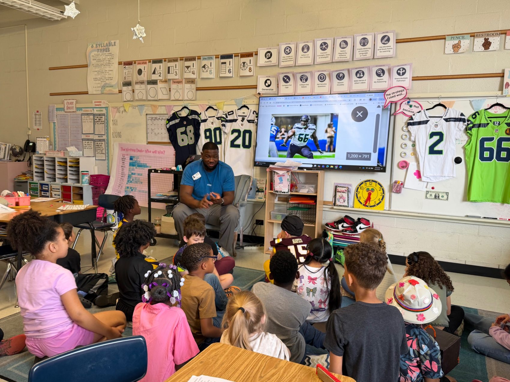 Speaking with elementary students