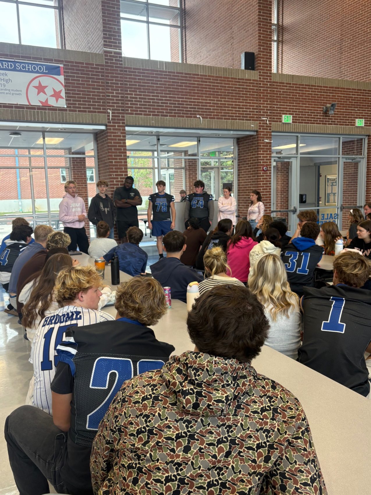 School assembly discussion